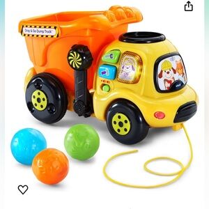 VTech Drop and Go Dump Truck Amazon Exclusive Orange Two balls